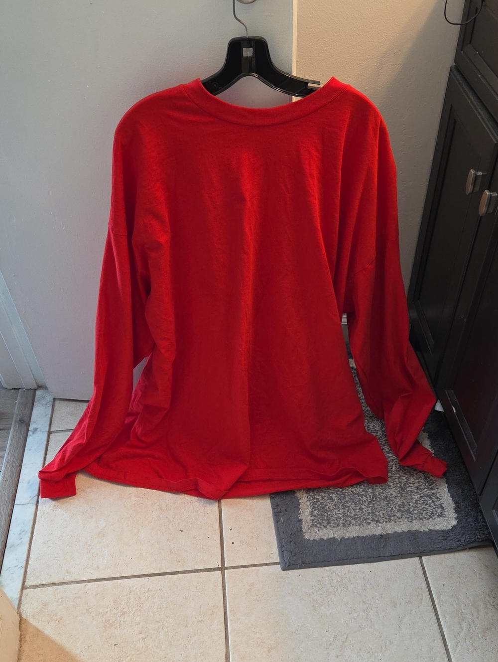 Men's Red Long-Sleeve Sweater
